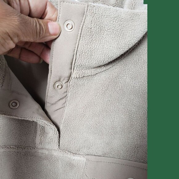 32 Degrees Heat Snap Pullover Fleece Jacket Womens Casual  Beige Xsmall - Picture 5 of 9